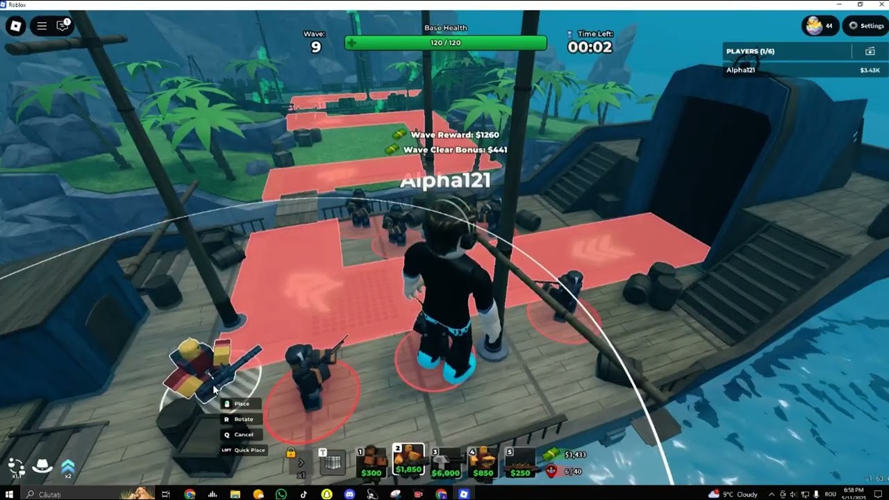 Primul episod de tower defense simulator,castigam?