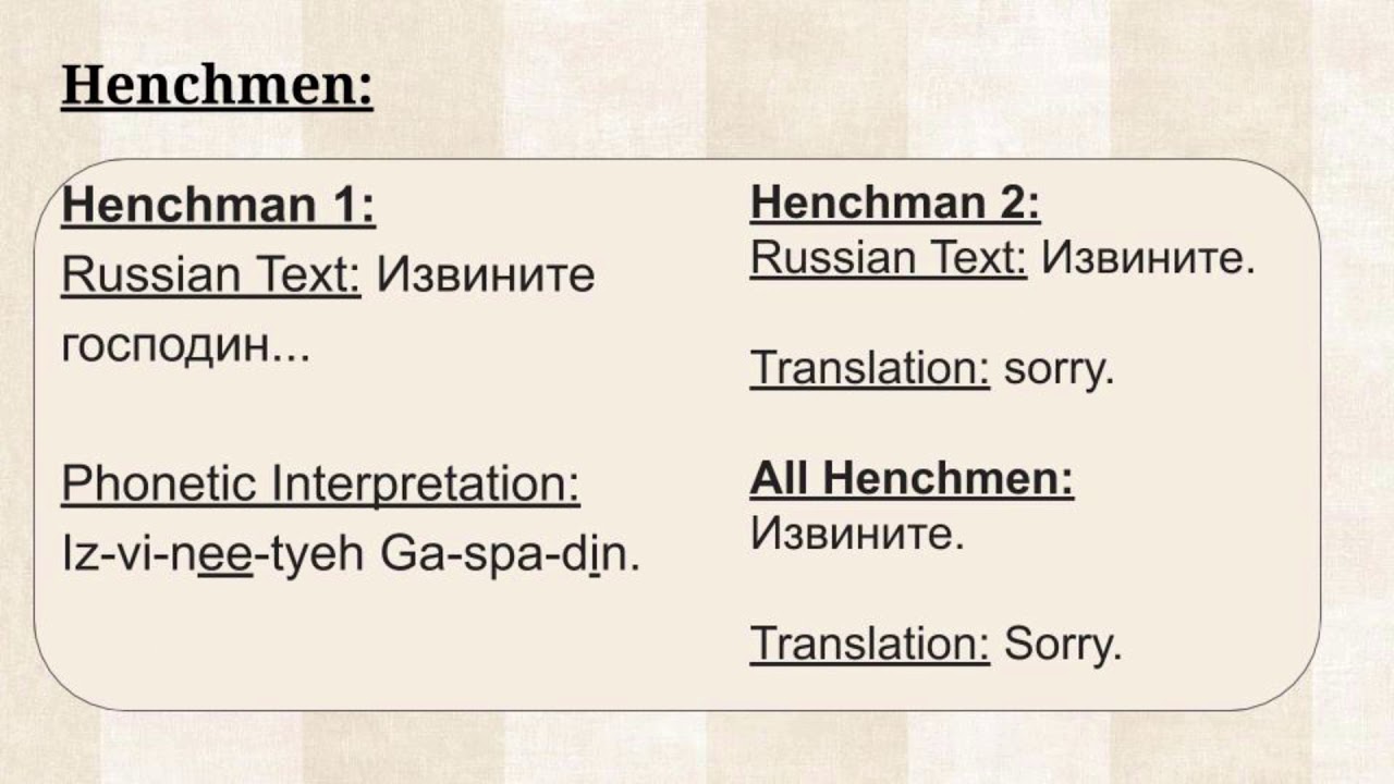 Matilda The Musical - Russian Mafia Scene Dialogue (Guide/Tutorial)