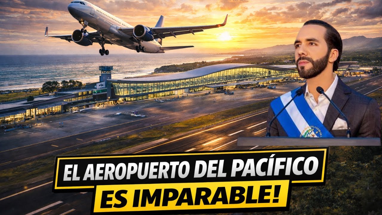 ESTOS SON LOS ÚLTIMOS GRANDES AVANCES EN EL AEROPUERTO DEL PACÍFICO DE NAYIB BUKELE