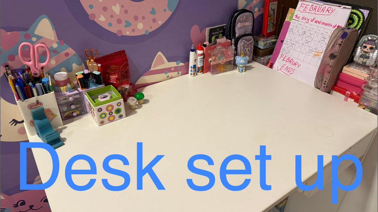 Desk set up #shoppingvlog 