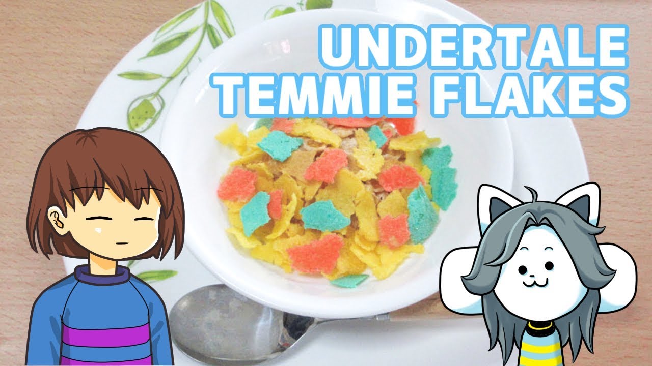 【Undertale】テミーフレークス作ってみた【フリスク＆テミーさんと一緒】TEMMIE FLAKES