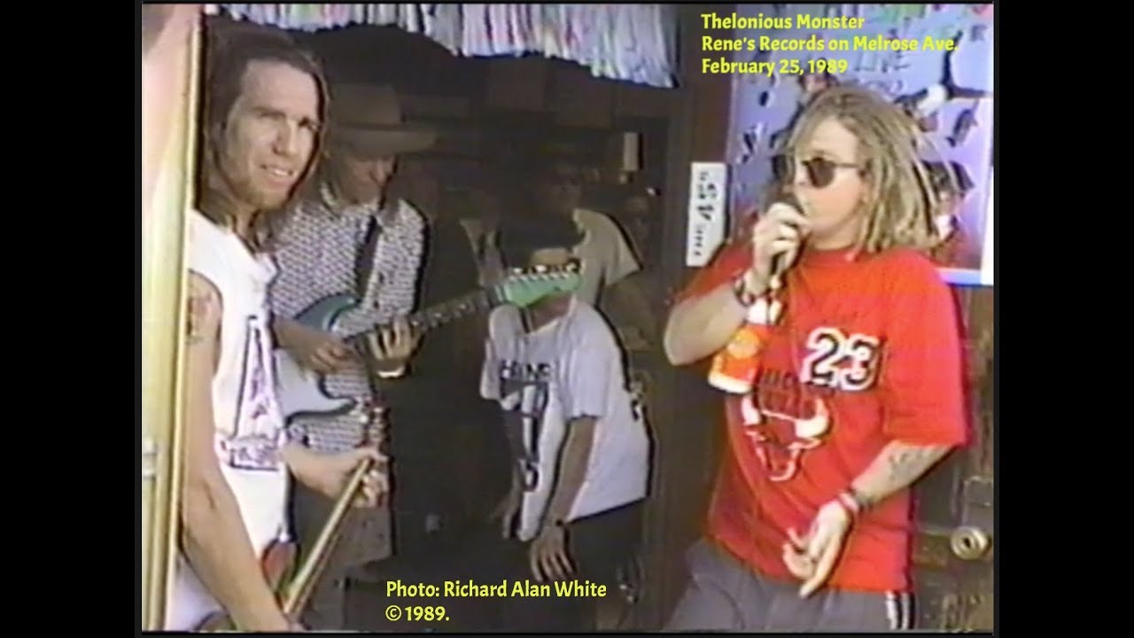 Thelonious Monster live on  Melrose (1989) Record Release Party for 'STORMY WEATHER'
