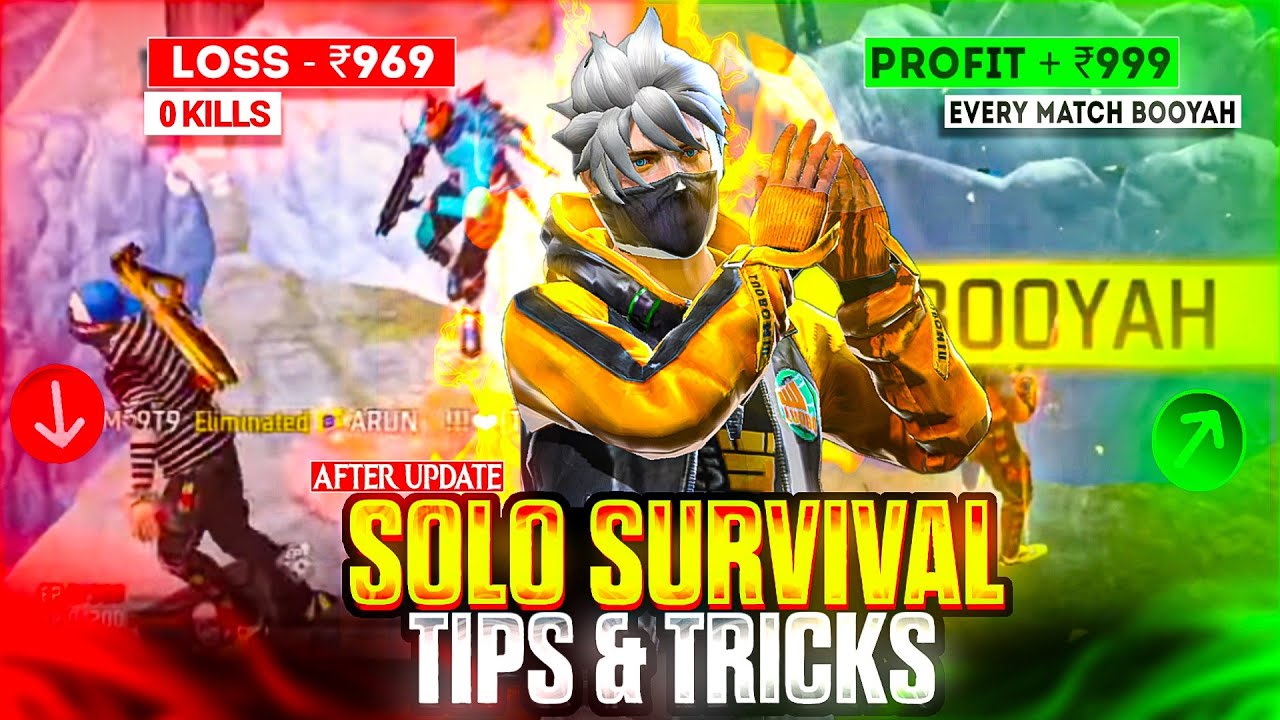 How to Profit 💸 in every solo survival tournaments 🔥 After update|| Solo Tournament tips and trick☠️