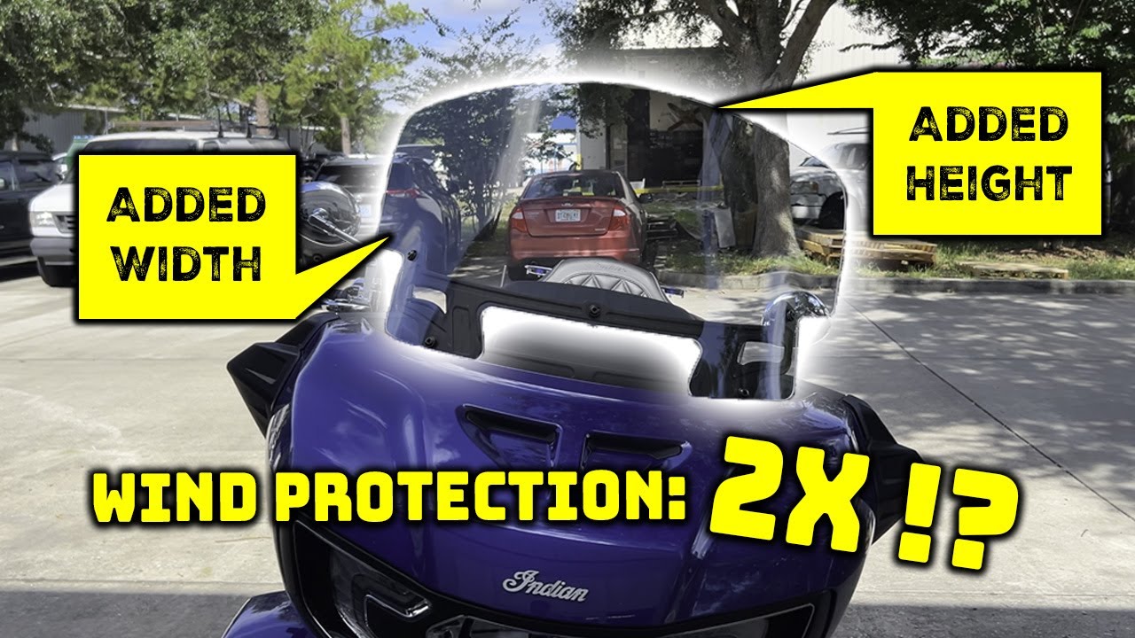 Indian Pursuit & Challenger Windshield – 2X Wind Protection + Better Sound! #indianpursuit