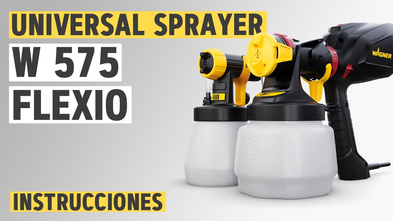 Universal Sprayer w 575 FLEXiO - Puesta en servicio, Limpieza, Mantenimiento, Accesorios | WAGNER