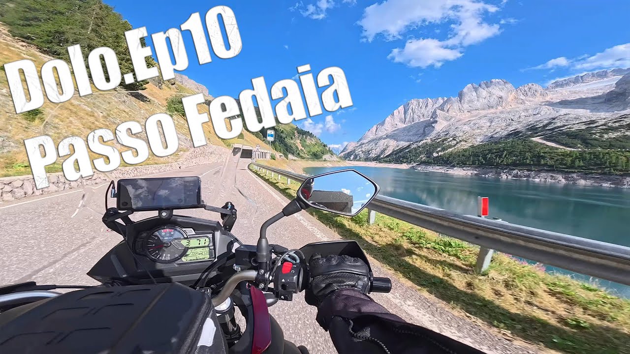 Dolo.Ep10: Passo Fedaia - Der Stausee auf 2050 Meter ! Suzuki V-Strom 650 XT Motovlog