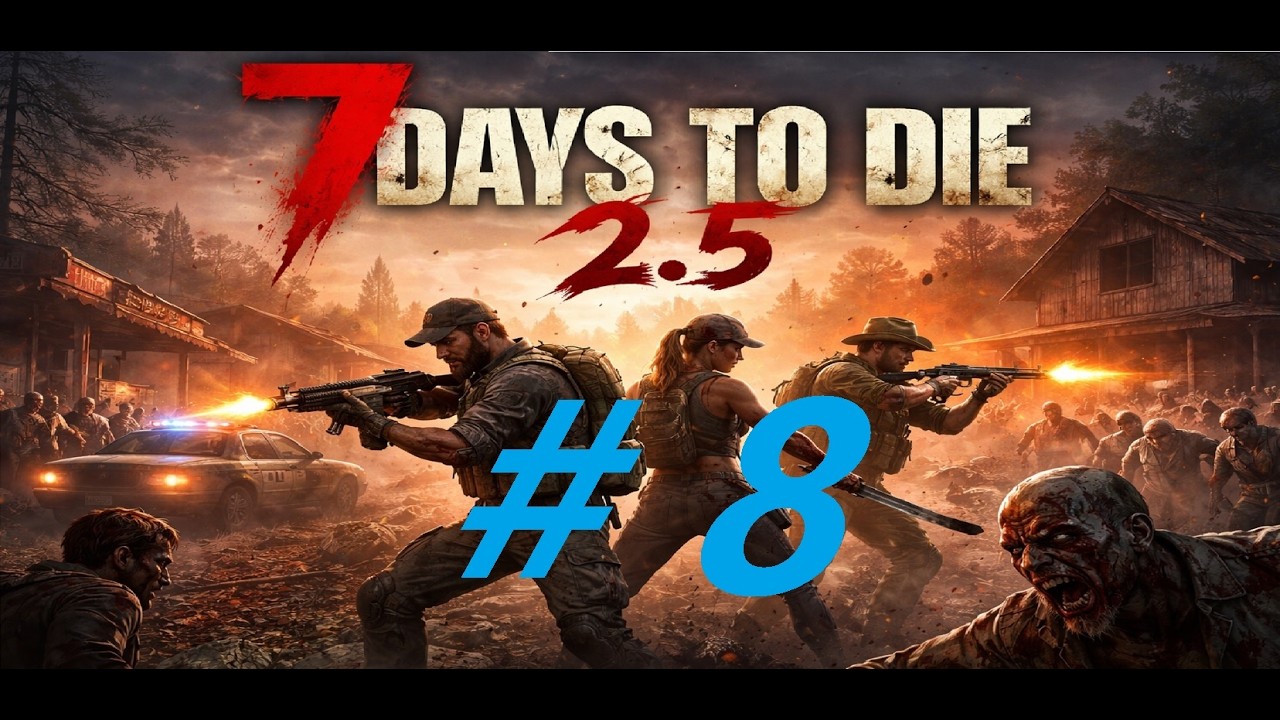 7 Days to die 2.5 - Nay Đi Đánh Lẻ 2 Ngày Trăng Máu  - Wady Live games Ep 8