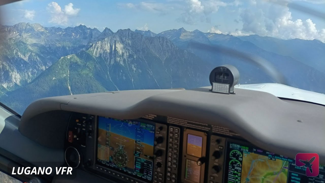 Local VFR at LUGANO ~ Above Swiss Alps #2