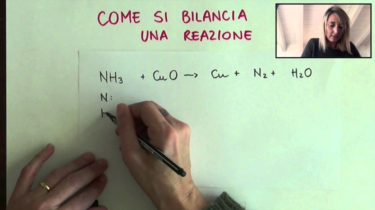 come si bilancia una reazione