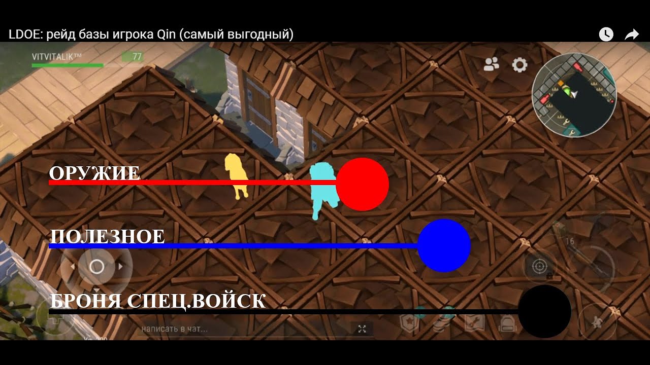 LDOE: рейд базы игрока Qin (самый выгодный)