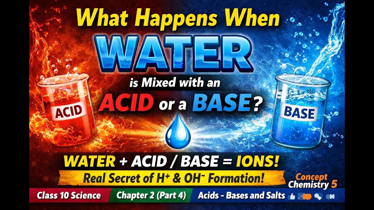 What Happens When Water isMixed with Acid or Base?Class10ScienceChapter2 Part4|Acids,Bases and Salts