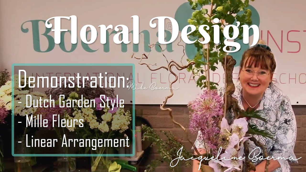 Making Millefleurs, Dutch Garden Style & Linear Vase by Jacqueline Boerma (Floral Design Demo #2)