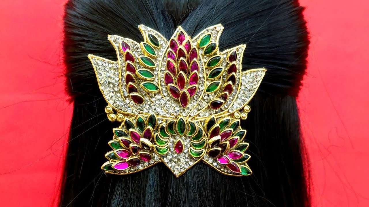 #Traditional Lotus Hair Clip Design#jewellery #traditional #traditionaljewellery#trending#youtube 