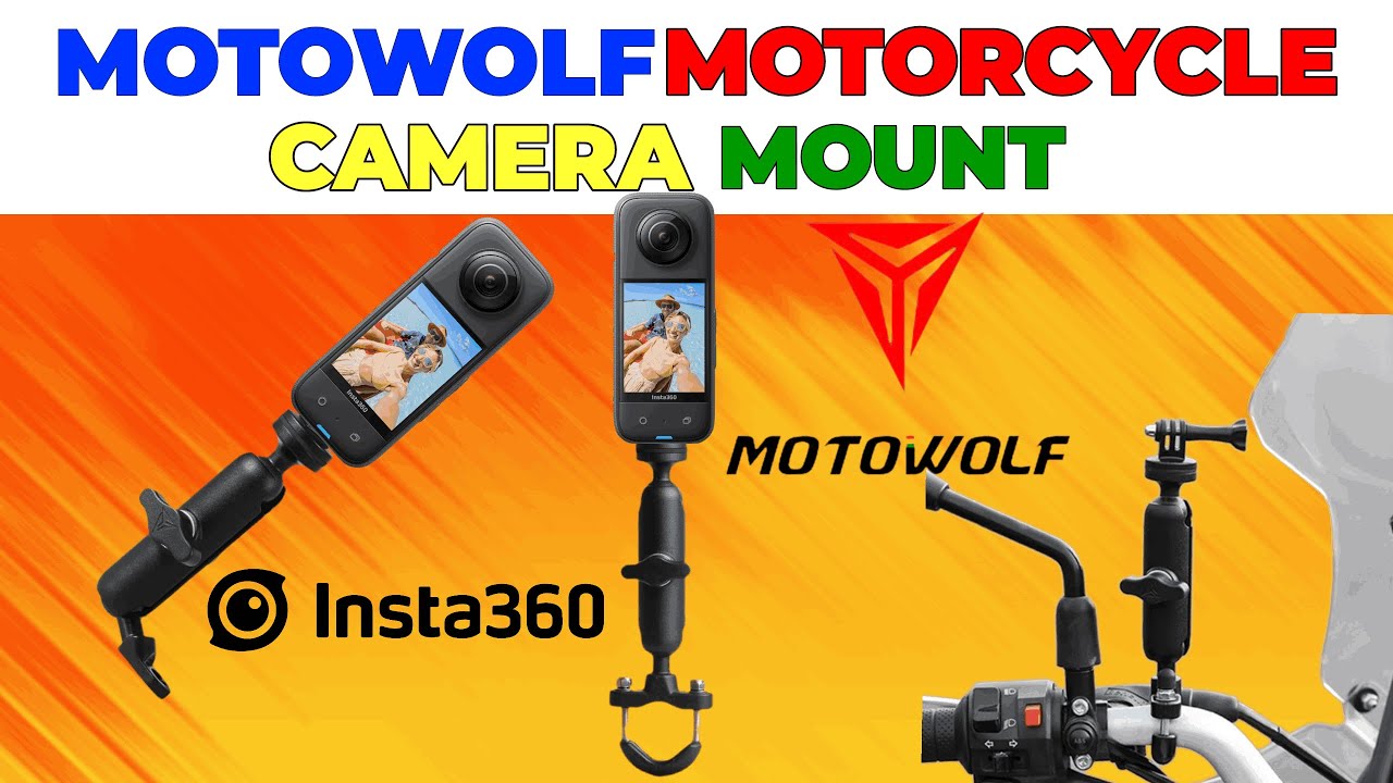 Motowolf Motorcycle Camera Mount| Insta360 & GoPro Mount for Bike | Quick Review @Motowolf @Insta360