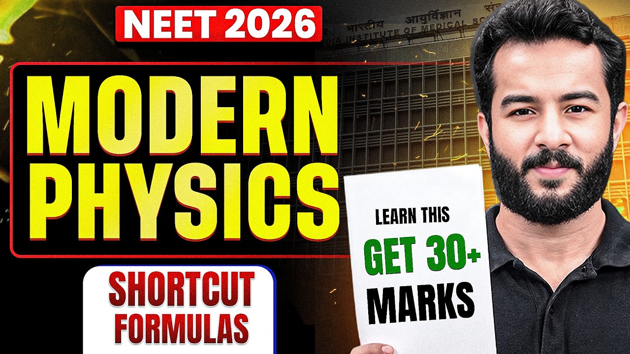 Modern Physics Shortcut Formulas 🚀 30+ Marks Strategy by Subrat Sir #NEETPhysics2026