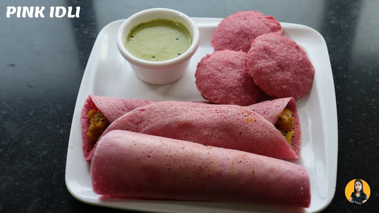 Pink Idli (गुलाबी इडली)