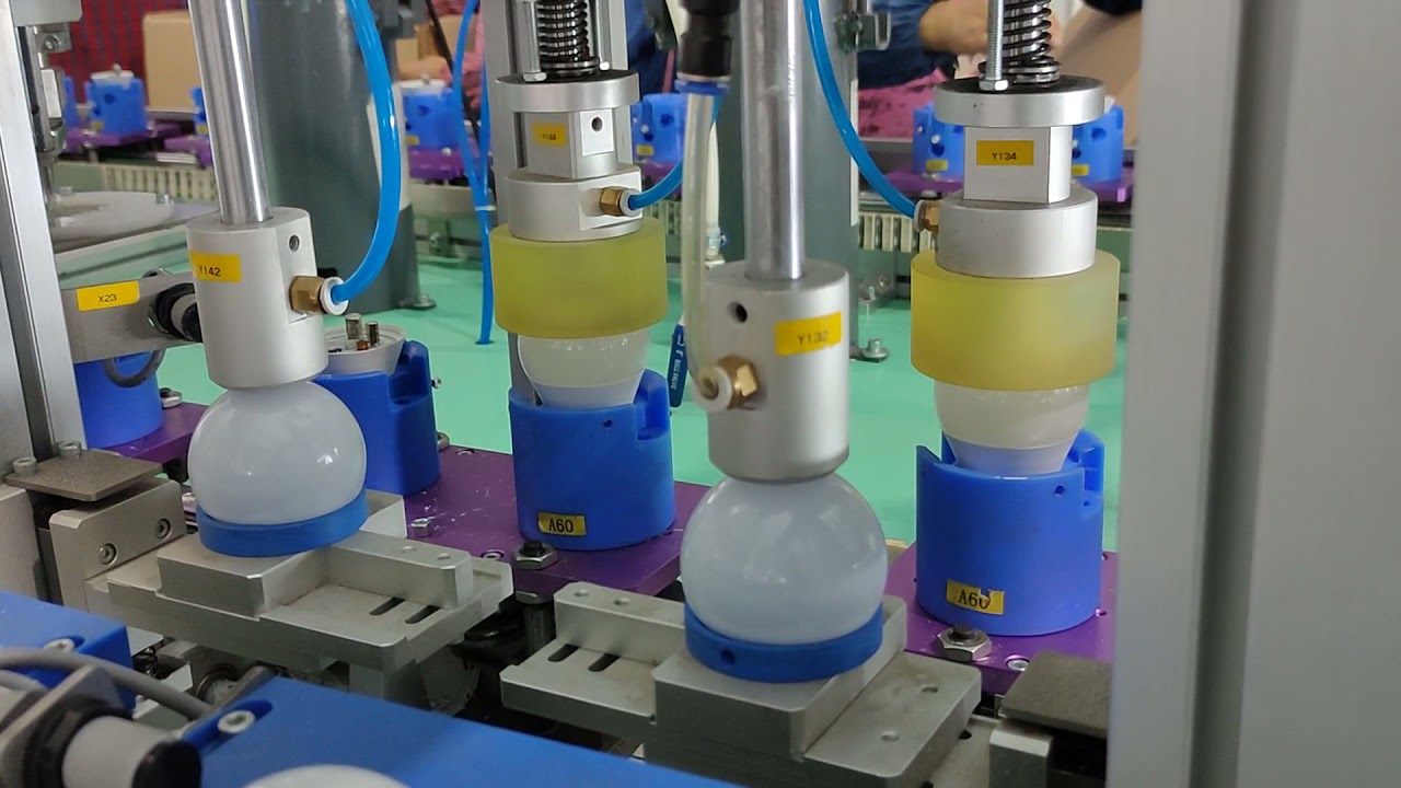 خط انتاج اللمبات ال اي دي (LED)  فل اوتوماتيك 2000 لمبة في الساعة -جدولدن سما -008618922405361