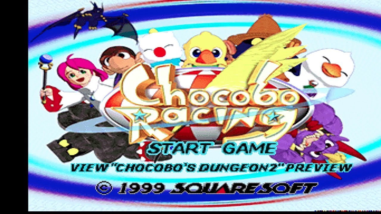 Chocobo Racing (1999) - Playstation PS1 Gameplay