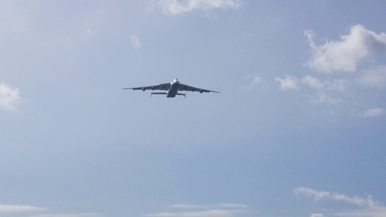 Antonow 225 Mirja landing in Warsaw EPWA First