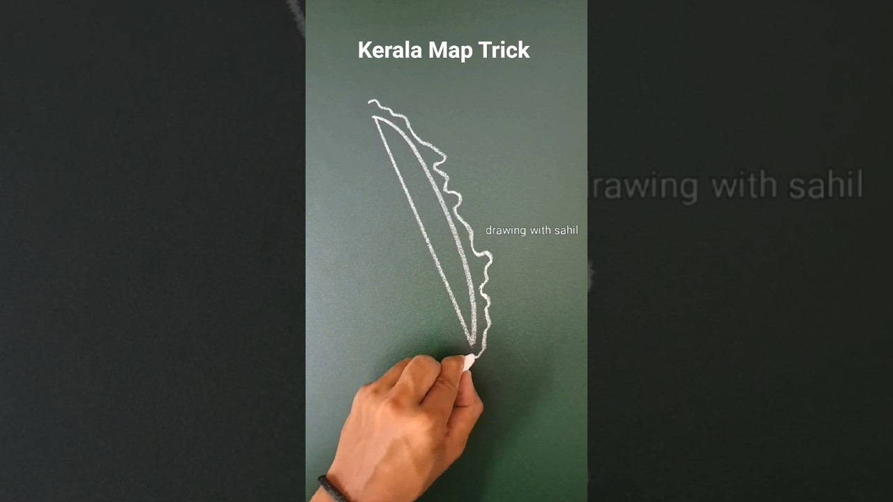 kerala map | kerala map drawing 