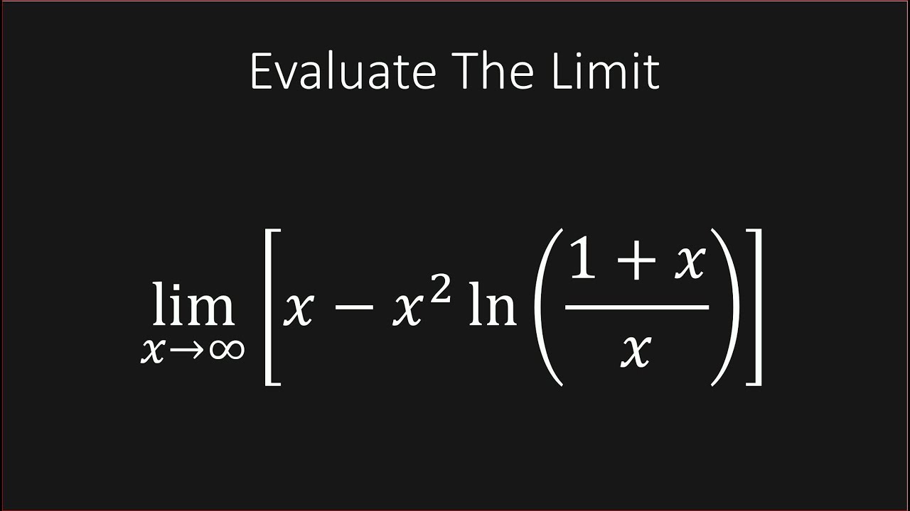 Найдите предел x-x^2 ln((1+x)/x)