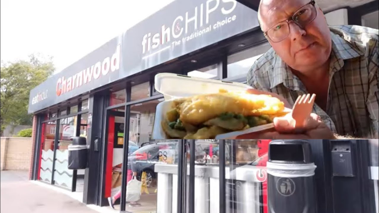 Cod, Chips & Peas and Kebab Meat from Charnwood Fish Bar at Shepshed.