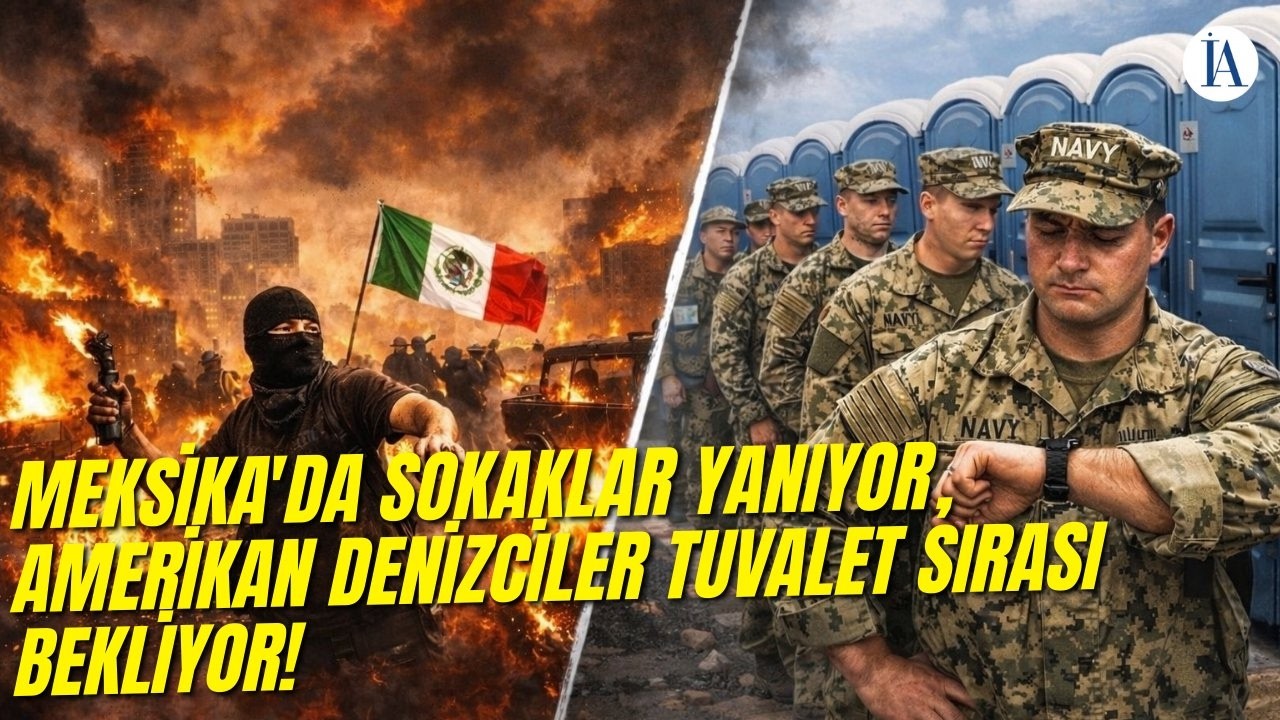 Meksika'da Sokaklar Yanıyor, Amerikan Denizciler Tuvalet Sırası bekliyor!