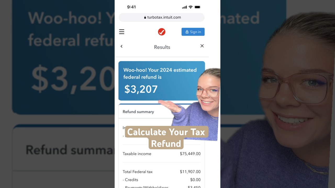 Estimate your tax refund fast! Just enter a few details in our tax calculator 😎 #refundseason