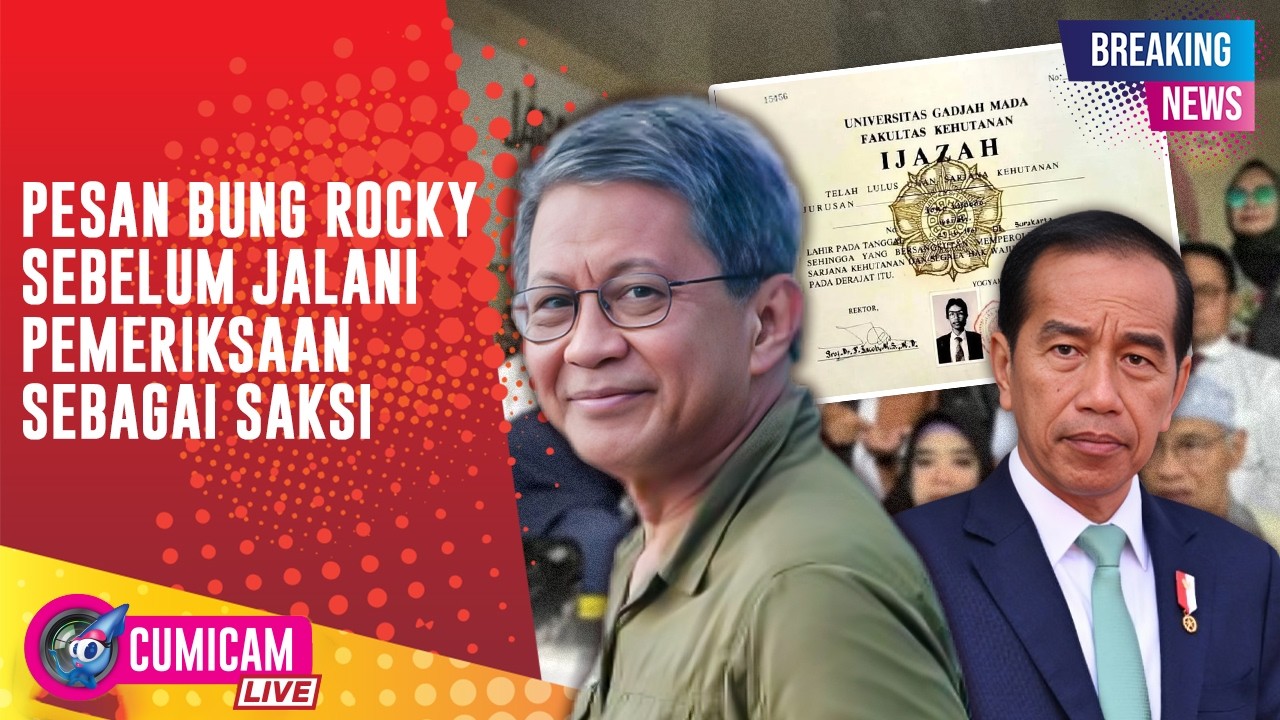 BREAKING NEWS! Rocky Gerung Jadi Saksi Ahli Ijazah Jokowi, Sampaikan Pesan Menohok!