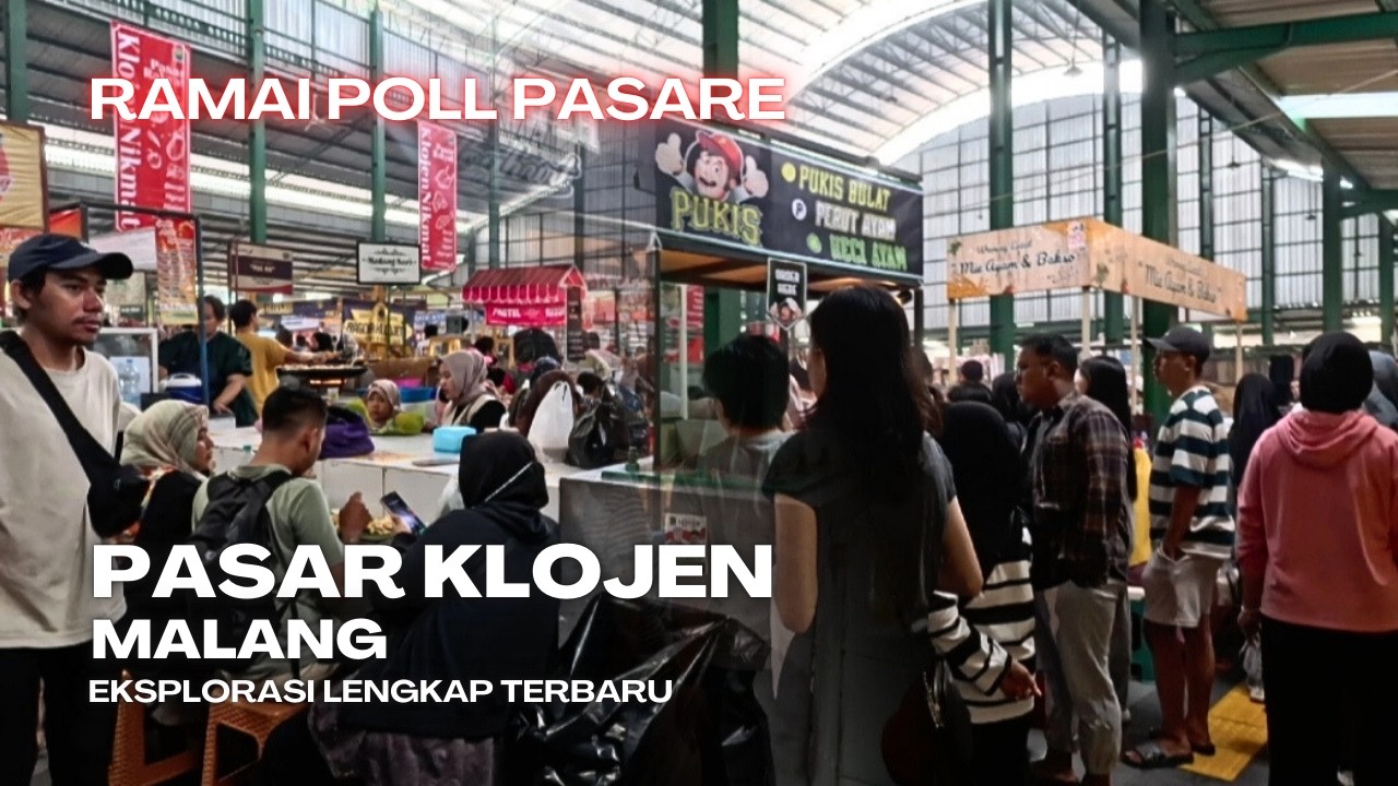 Suasana PASAR KLOJEN Kota Malang Jawa Timur Indonesia