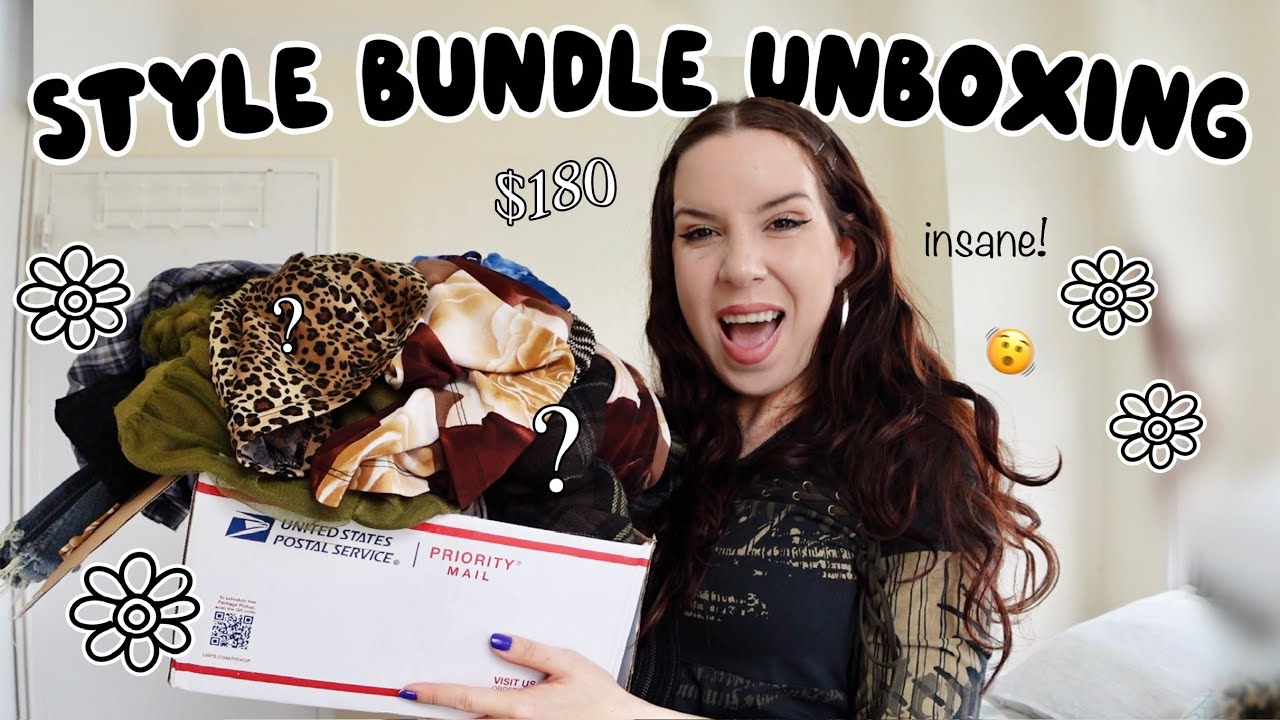 MYSTERY STYLE BUNDLE UNBOXING from EXPIRED THREADS! || JAW ON THE FLOOR (plus a thrift swap!) 🌀