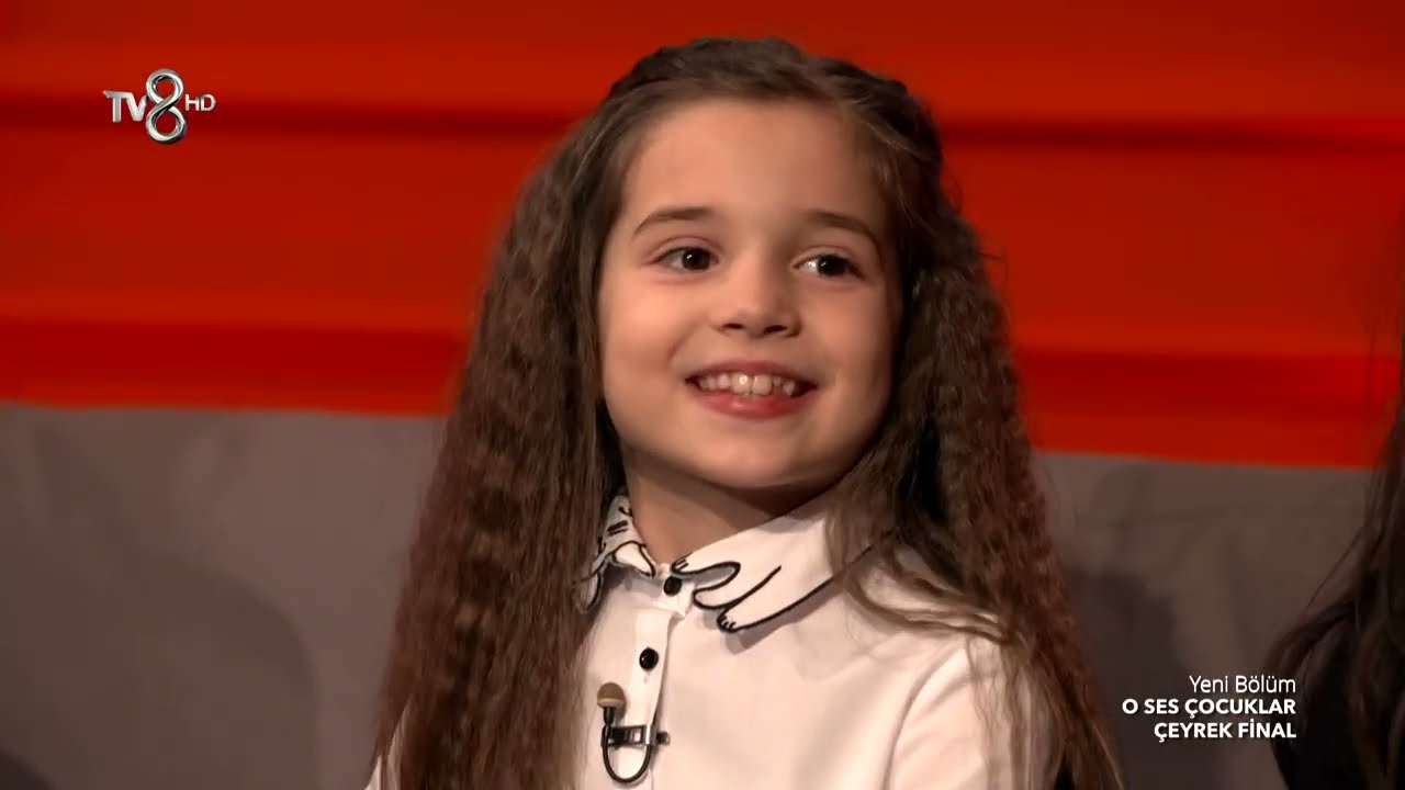 O Ses Çocuklar Yarışması Çeyrek Final Performansı. Atiye 'nin Ya Habibi Parçası İle Ecrin Su Çoban