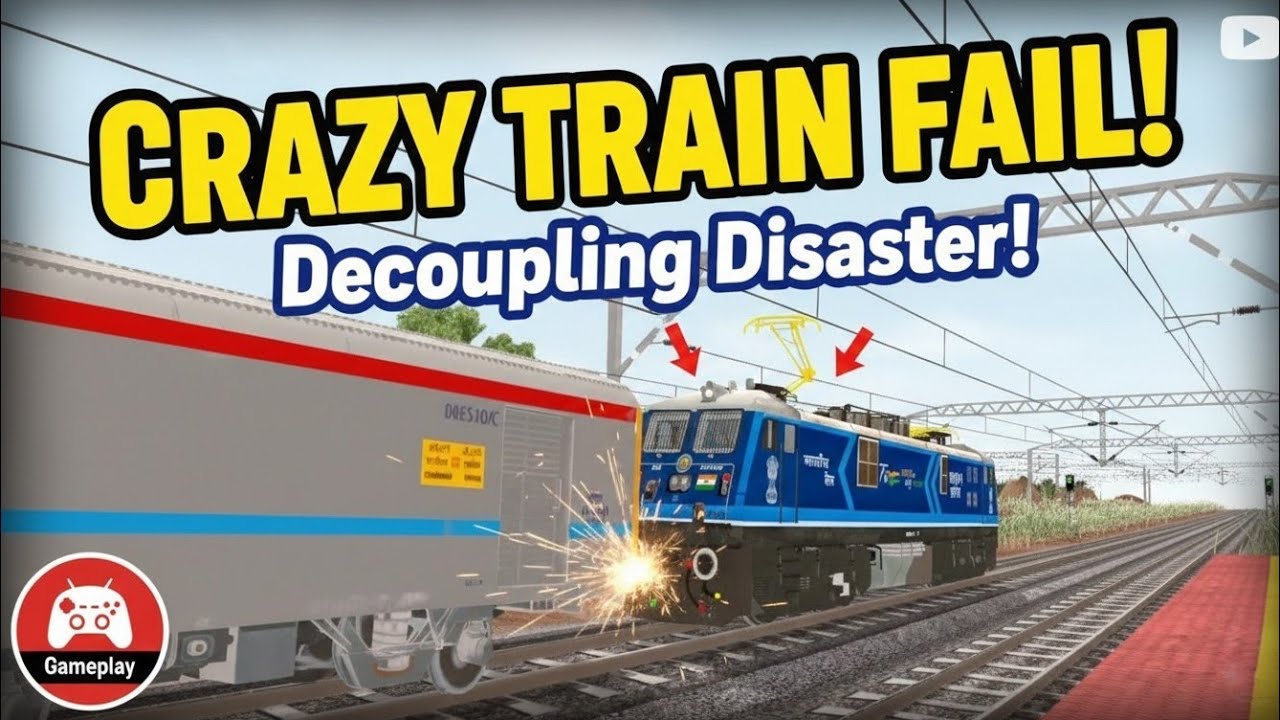 DISASTER! Indian Train Decoupling at 130km/h 😱 | WAP7 Emergency Action