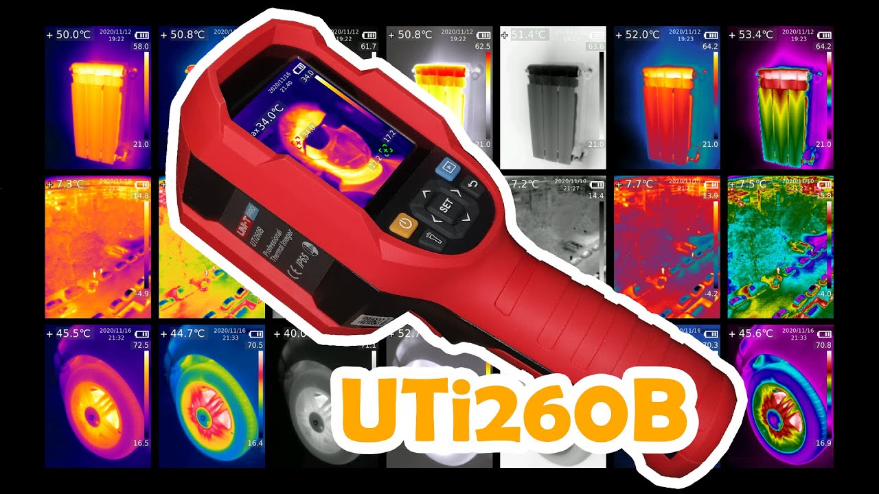 Cámara termica UTi260B - Review completa y ejemplos diversos