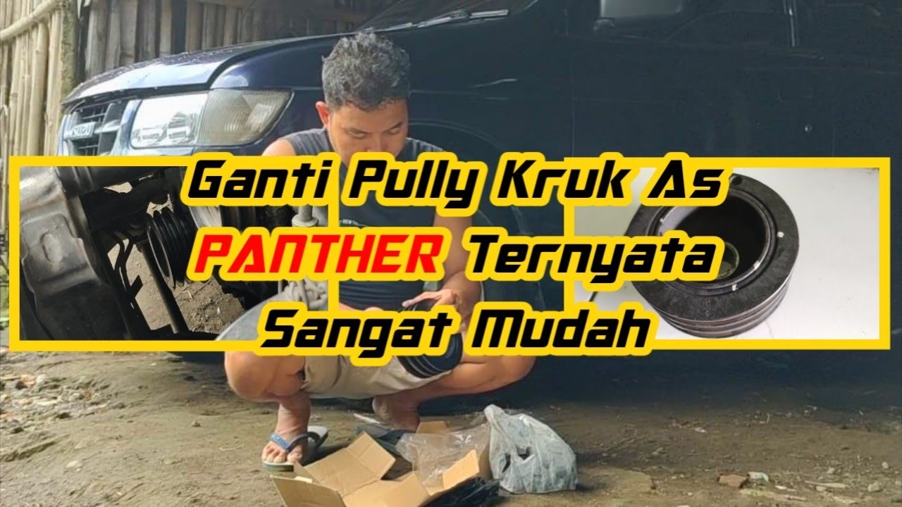 cara melepas dan pasang pulley kruk as Isuzu panther