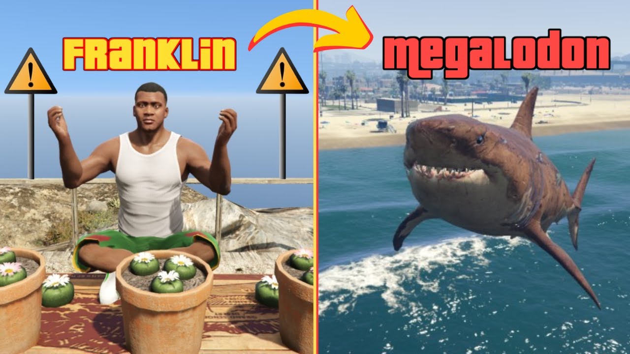 Franklin Turned Into Animal (Peyote Plant Secret) - GTA 5