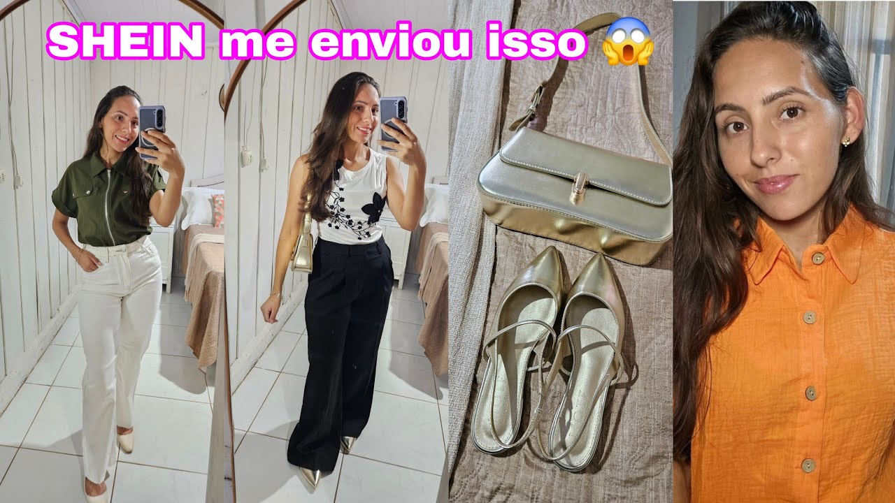 RECEBIDOS SHEIN: looks lindos que valem a pena! 🤎✨bolsa,sapatos e roupas