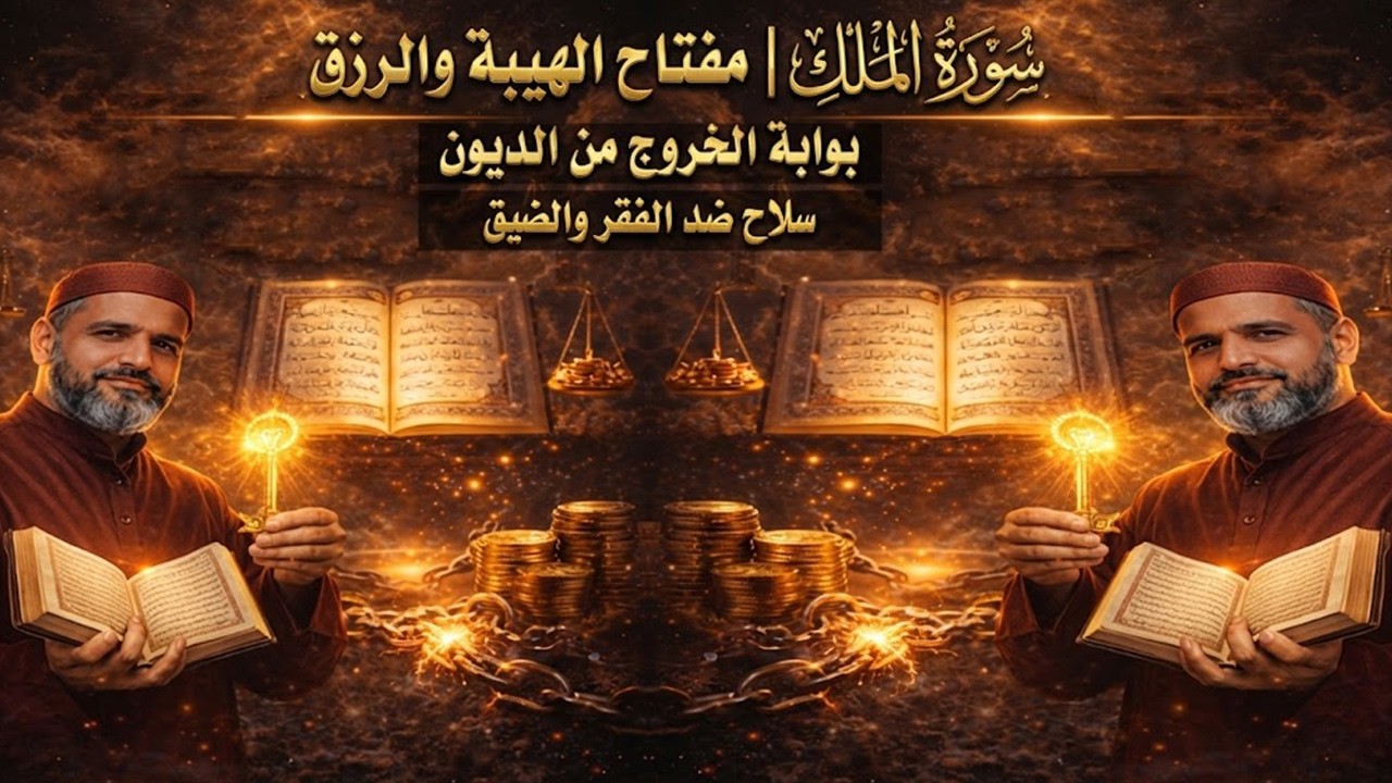 سورة المُلك | مفتاح الهيبة والرزق وقضاء الحاجات يواية الخروج من الديون والفقر