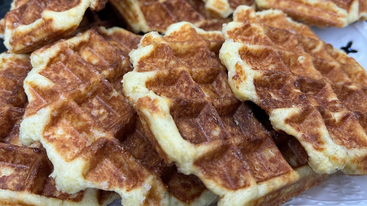 Gaufres de liége 🧇 Recette facile des gaufres liégeoises