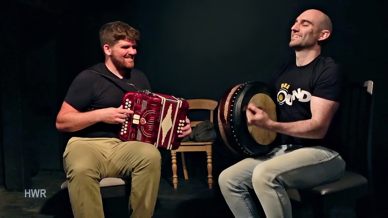 Robbie Walsh: bodhrán & Cormac O hAlmhain on accordion - Craiceann Bodhrán Festival 2023