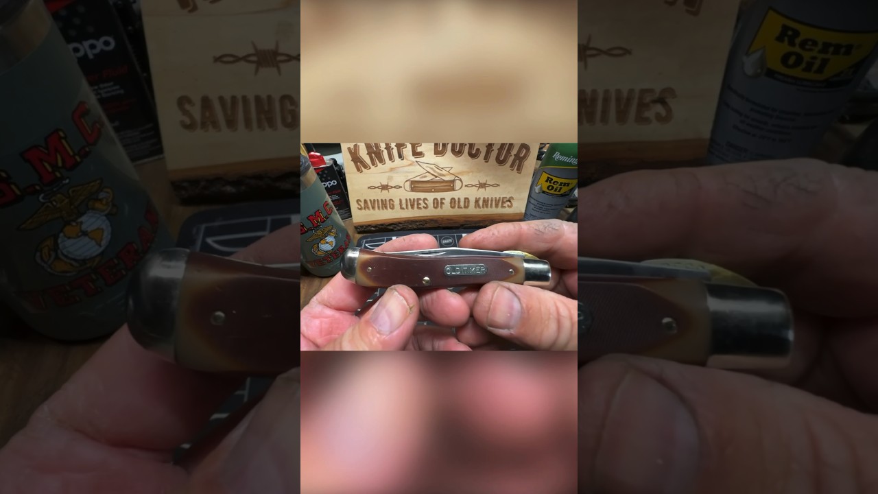 Vintage Schrade Knife Broken Blade Restoration!