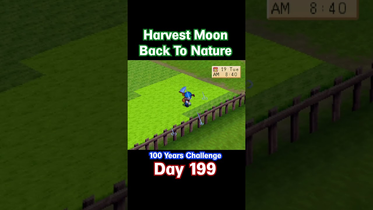 Day 199 | Today I will clear the grass for the cows in the yard #harvestmoonbacktonature