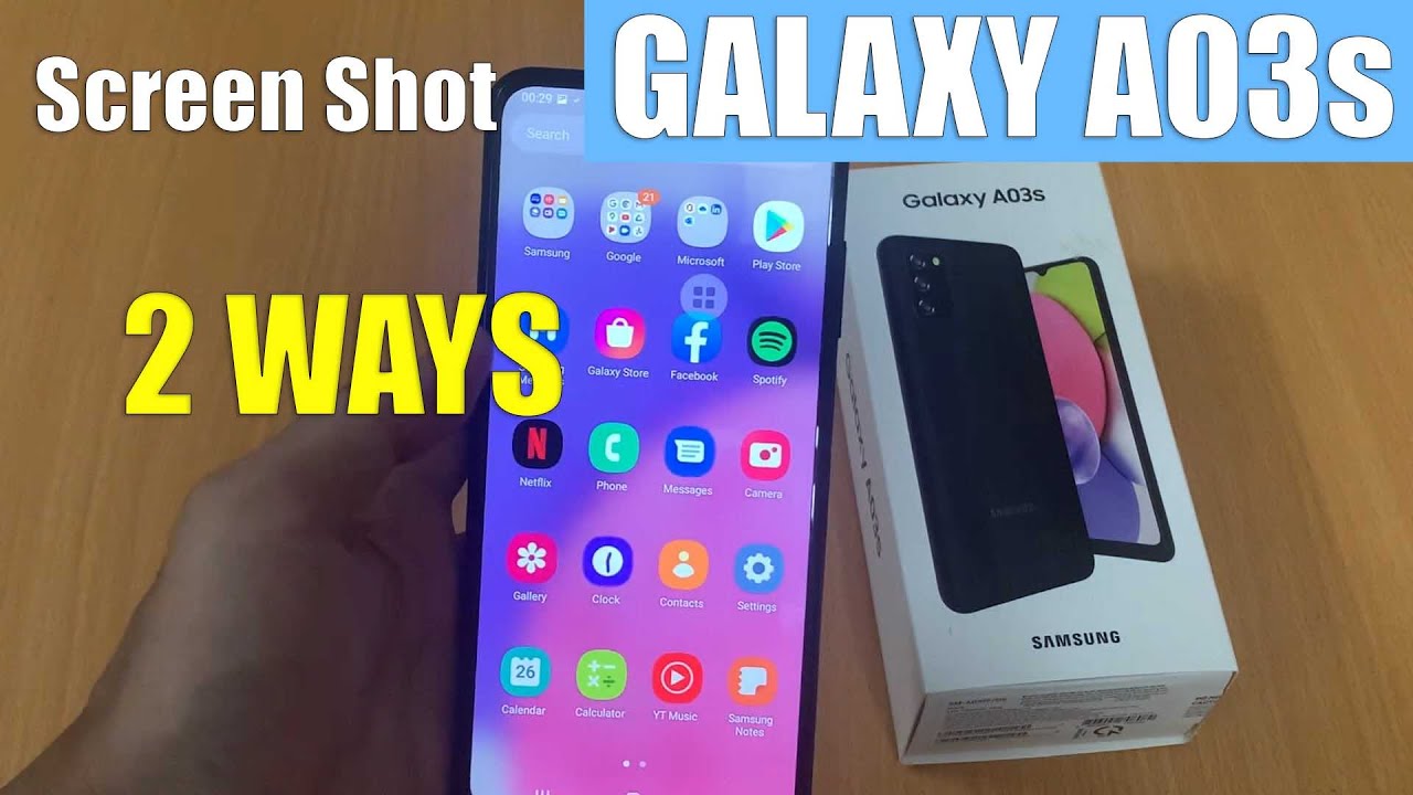 Samsung Galaxy A03s: 2 способа сделать скриншоты