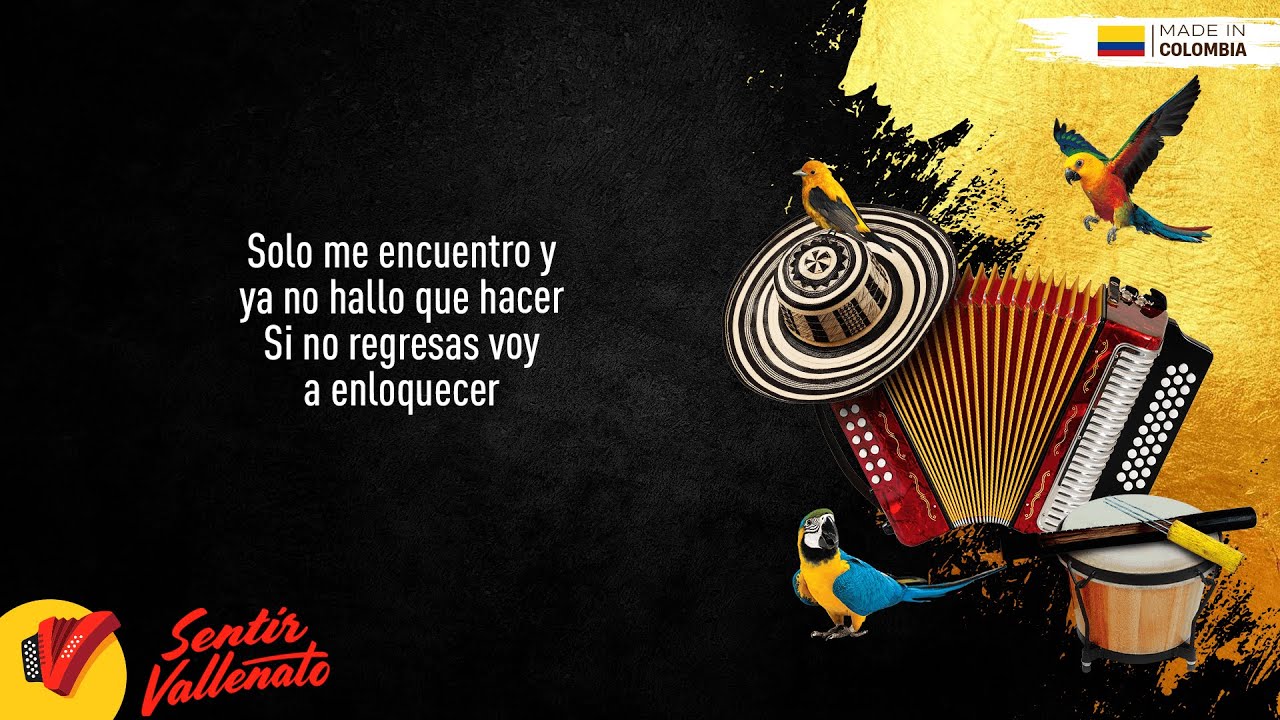 Si No Regresas, Binomio De Oro De América, Video Letra - Sentir Vallenato