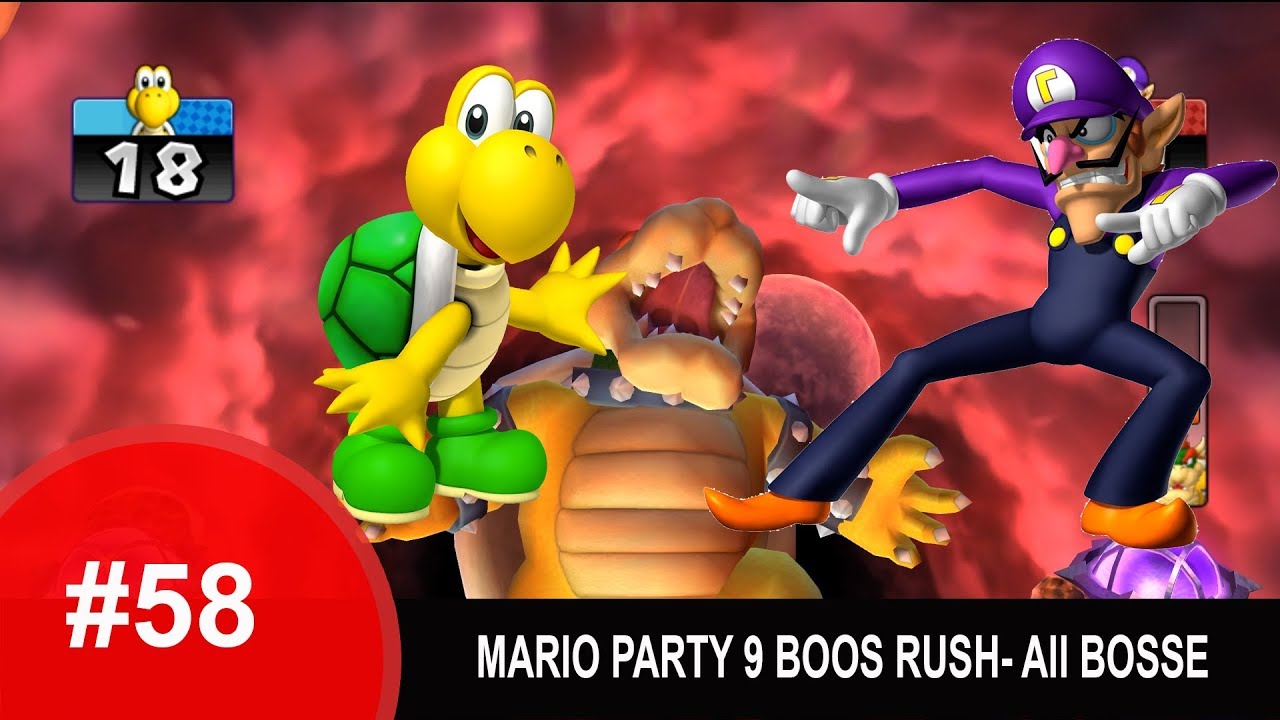 Mario Party 9 Boss Rush - All Bosses  #58 | Koopa | Waluigi | VMGAMING