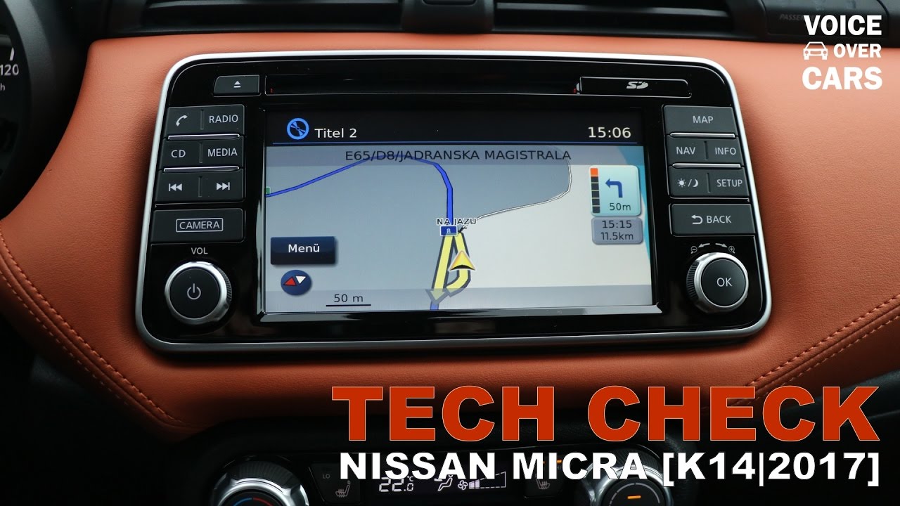 Neuer Nissan Micra - Tech Check - Infotainmentsystem - Apple Car Play Navi K14 2017