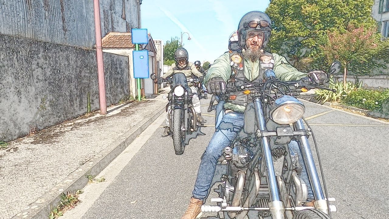 Vidéo balade moto du 14 juillet 2023 organisée par les LIBERTY RIDER MCP 17