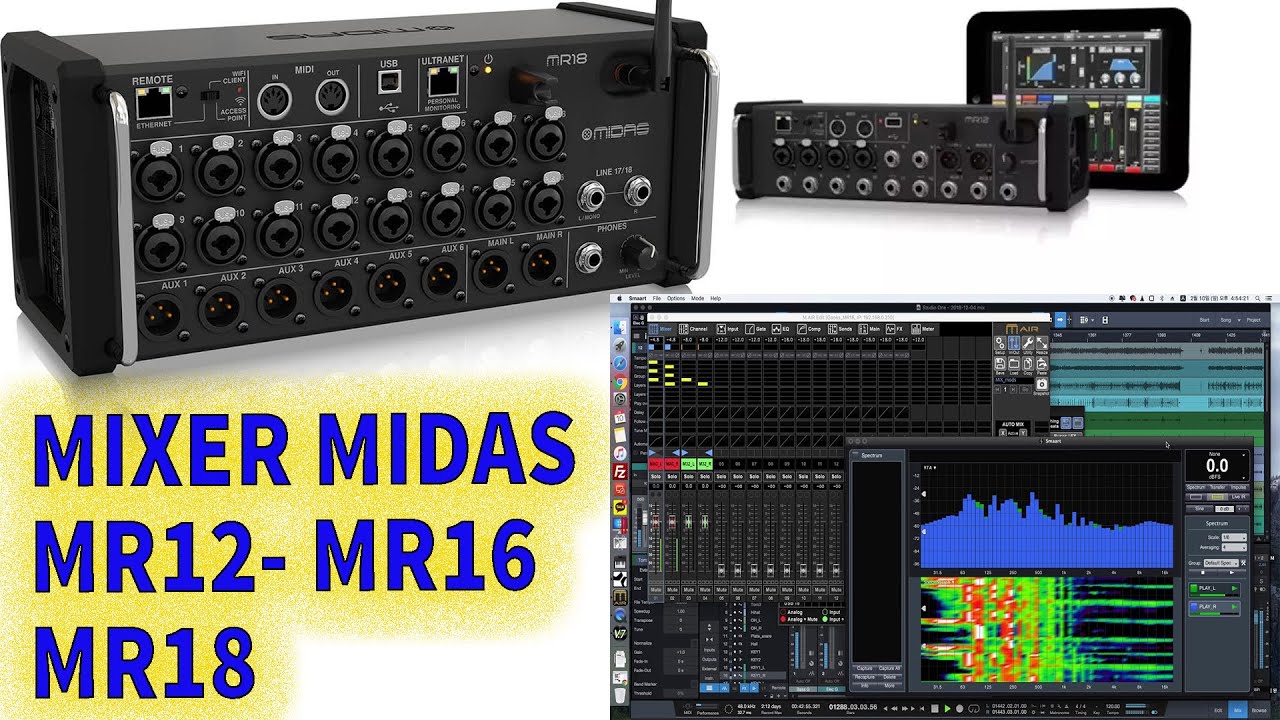 Mixer MIDAS MR12 | MR16 | MR18 | Mixer MIDAS MR12 review- Chất Âm Hay Hơn Behringer 0946734646