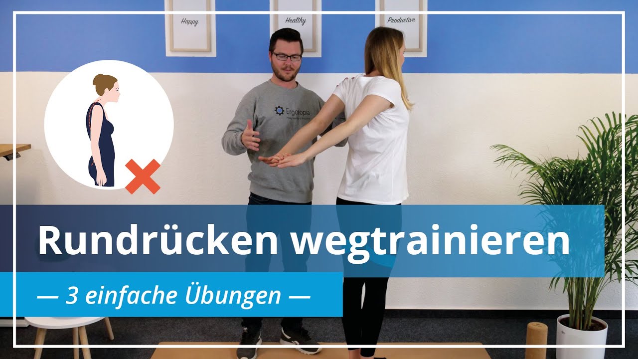 Rundrücken wegtrainieren ➡️ mit 3 einfachen Übungen