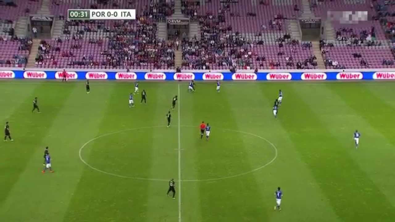 ITALIA 0 x 1 PORTUGAL - PARTIDO AMISTOSO - JUNIO 2015 - COMPLETO